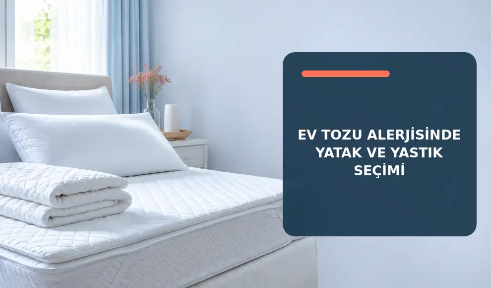 Ev Tozu Alerjisinde Yatak ve Yastık Seçimi Ev Tozu Alerjisinde Yatak ve Yastık Seçimi